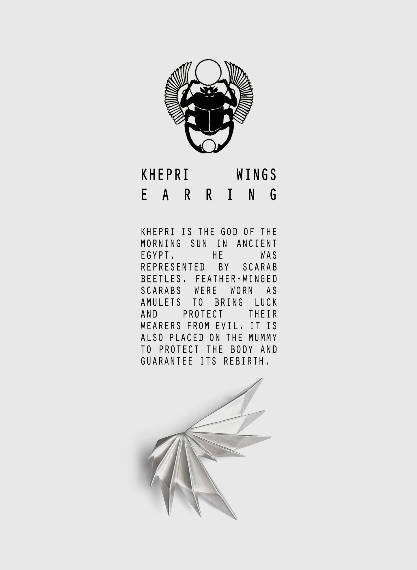 Khepri Wings Earrings